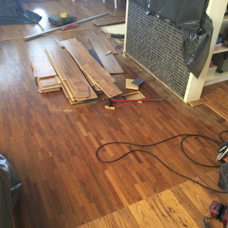 Gamla parketten som ligger under sedan huset byggdes Gamla parketten som ligger under sedan huset byggdes